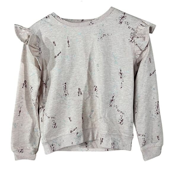NWT Joe’s Jeans Pink Orchid Sweatshirt GIRLS XL Paint Splatter Bloomingdales - Picture 1 of 7